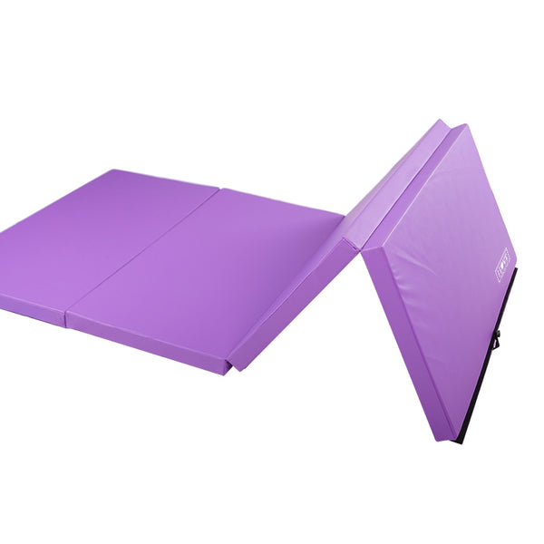 I Love Gymnastics Foldable Gymnastics Mat Purple Folded 2
