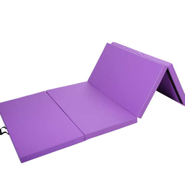 I Love Gymnastics Foldable Gymnastics Mat Purple Folded