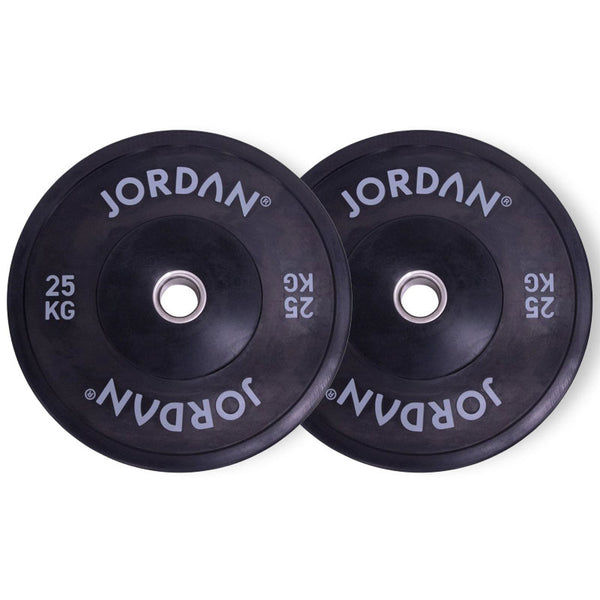 Jordan Fitness Black Bumper Plates 25kg | Bundle
