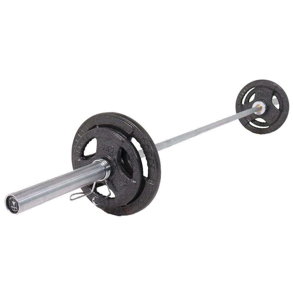 Hit Fitness 50kg Core Weight Set — Cast Iron Discs and Barbell