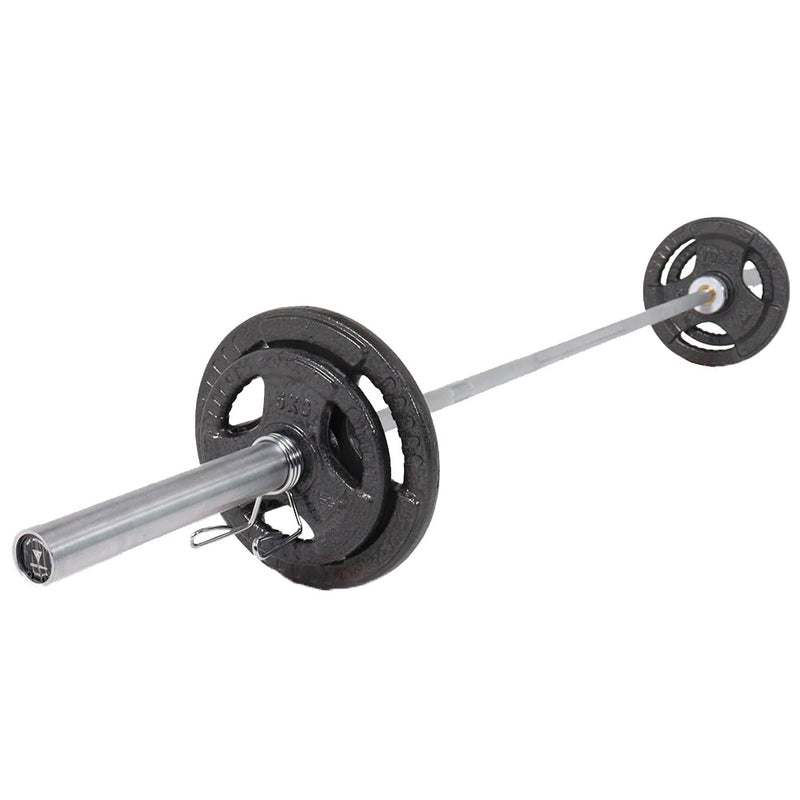 Hit Fitness 50kg Core Weight Set — Cast Iron Discs and Barbell