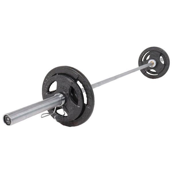 Hit Fitness 50kg Core Weight Set | Cast Iron Discs and Barbell