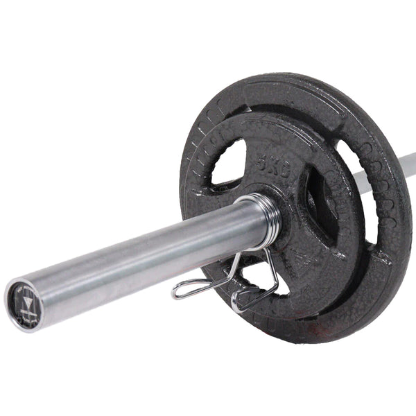 Hit Fitness 50kg Core Weight Set | Cast Iron Discs and Barbell