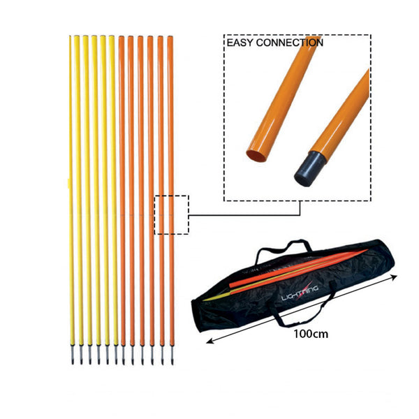 Lightning Boundary Pole Set | 12 with Bag Features
