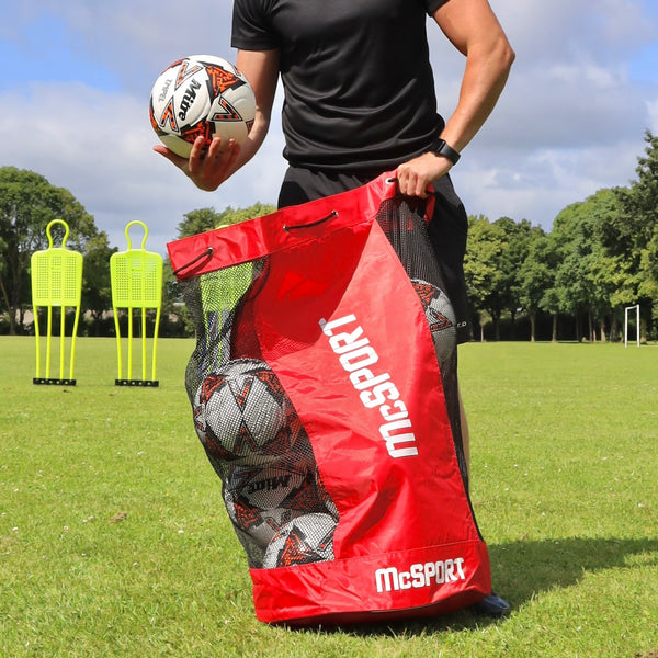 McSport Heavy Duty Ball Bag | Red