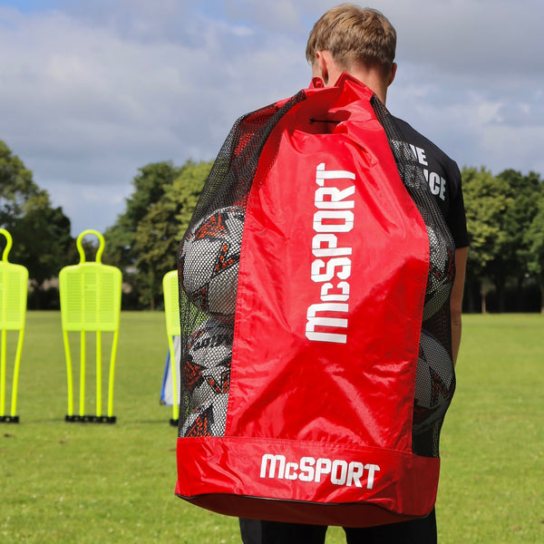 McSport Heavy Duty Ball Bag | Red