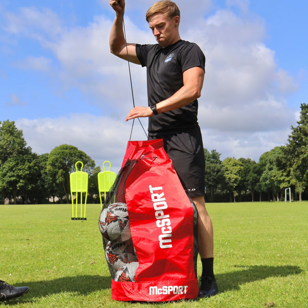 McSport Heavy Duty Ball Bag | Red