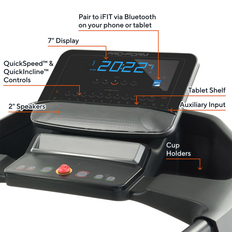Proform Treadmill Treadmill With Tablet Holder ProForm Carbon TL