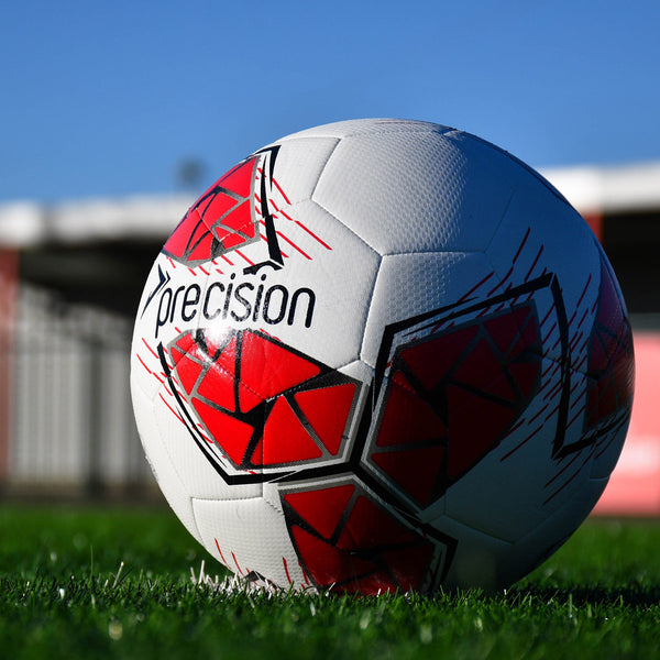 Precision Fusion FIFA Basic Training Ball | Size 5 (White / Red)