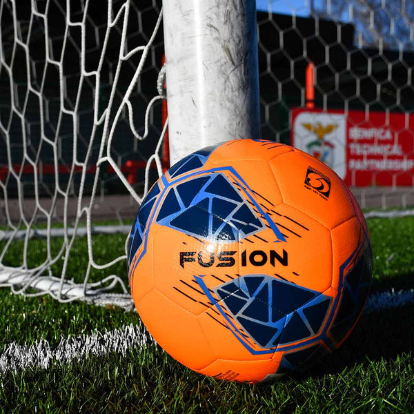 Precision Fusion FIFA Basic Training Football (Orange / Blue) | Size 5 | Lifestyle Image