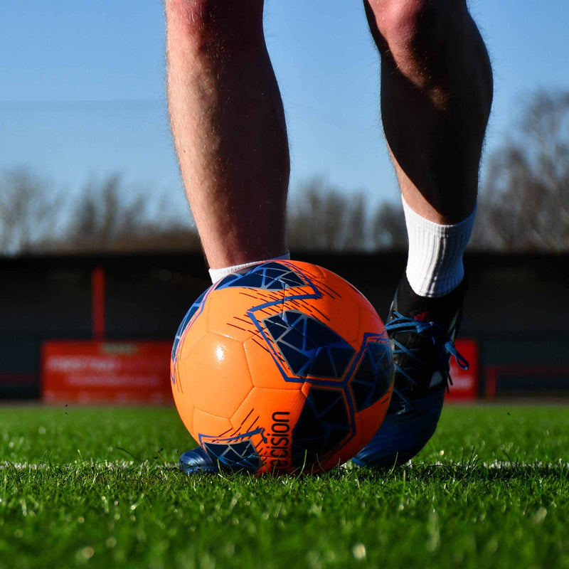 Precision Fusion FIFA Basic Training Football (Orange Blue) — Size