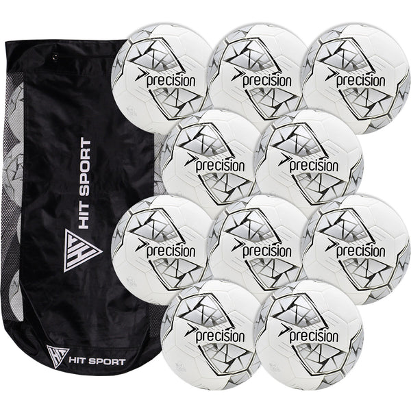 Precision Fusion FIFA Basic Training Football | 10 Pack + Bag