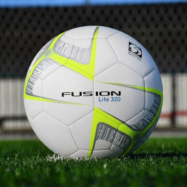 Precision Training Fusion Lite Match Quality Training Football | 320g (White/Yellow)