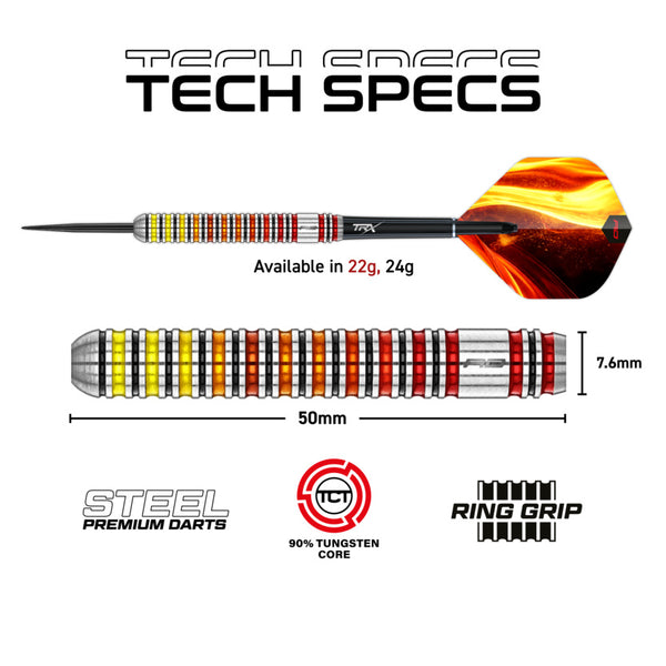 Red Dragon Furnace 90% Tungsten Core Steel Tip Darts
