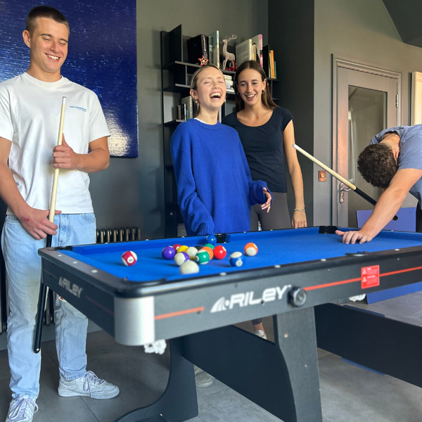 Riley 5ft Folding Pool Table with Table Tennis Table | Blue Lifestyle  Pool 2