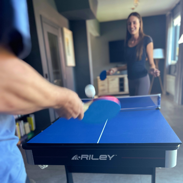 Riley 5ft Folding Pool Table with Table Tennis Table | Blue Lifestyle Ping Pong