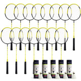 Schools Badminton Pack | 15 Rackets and 5 Shuttlecock Tubes