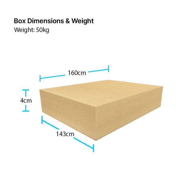 Sure Shot 9ft Table Tennis Table Top | Blue Box Dimensions
