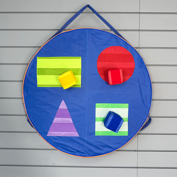 Target Throw Wheel with 3 Soft Balls Back Side
