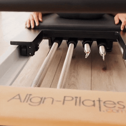 GIF of the Align Pilates F3 Folding Home Reformer