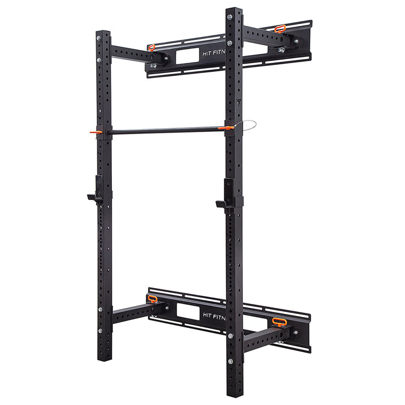Hit Fitness Wall Mounted Folding Squat Rack — McSport