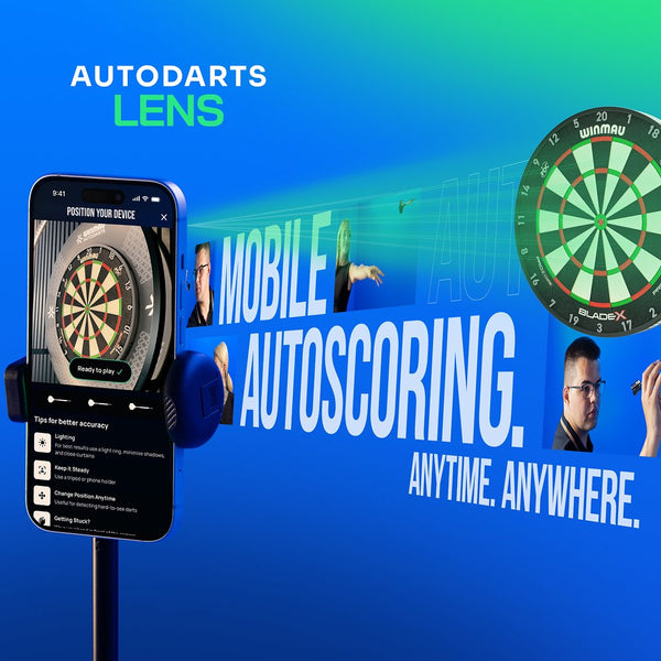 Winmau Autodarts Lens Tripod Bundle | Phone Holder + Subscription