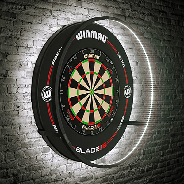 Winmau Plasma Dartboard Light Black Lifestyle