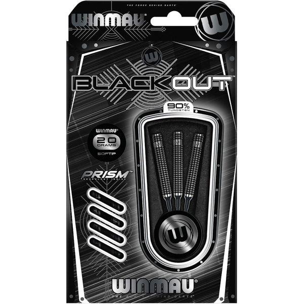 Winmau Blackout Tungsten Darts | 90% Packaging