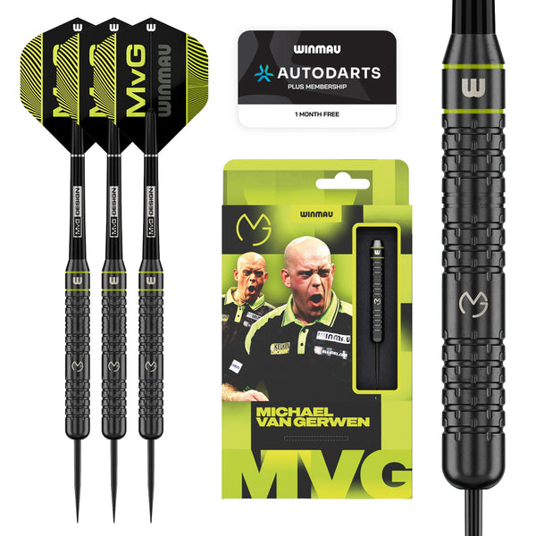 Winmau Michael van Gerwen MvG Core Brass Steel Tip Darts - 21g