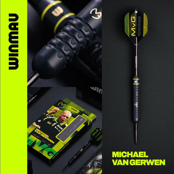 Winmau Michael van Gerwen MvG Core Brass Steel Tip Darts - 21g