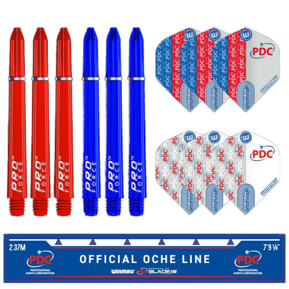 Winmau PDC Surround & Blade 6 Dartboard Set Darts