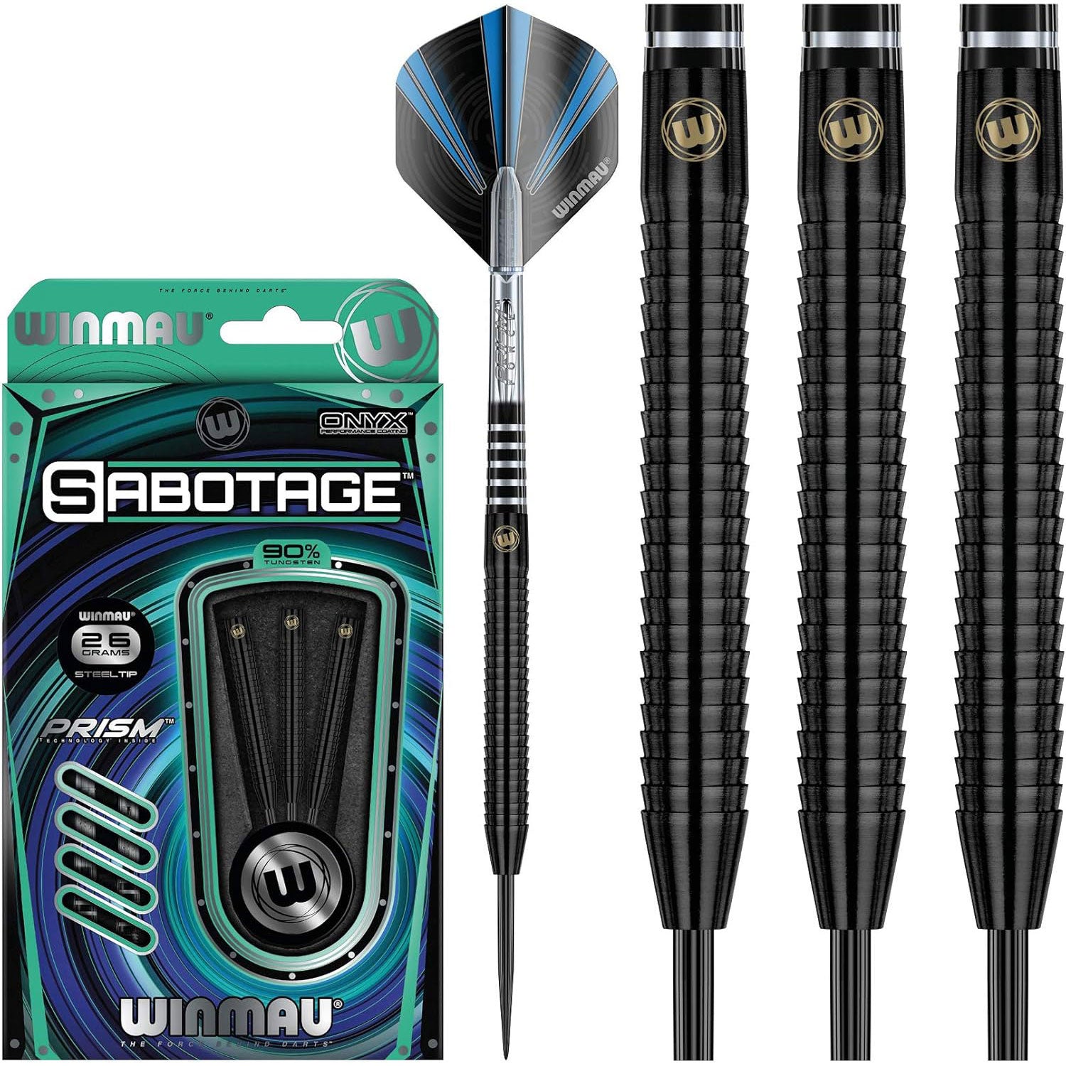 Winmau Sabotage Darts — 90% Tungsten — McSport