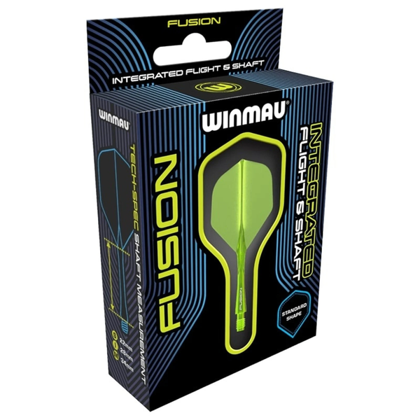 Winmau Fusion Integrated Flight & Shaft | Yellow Packaging