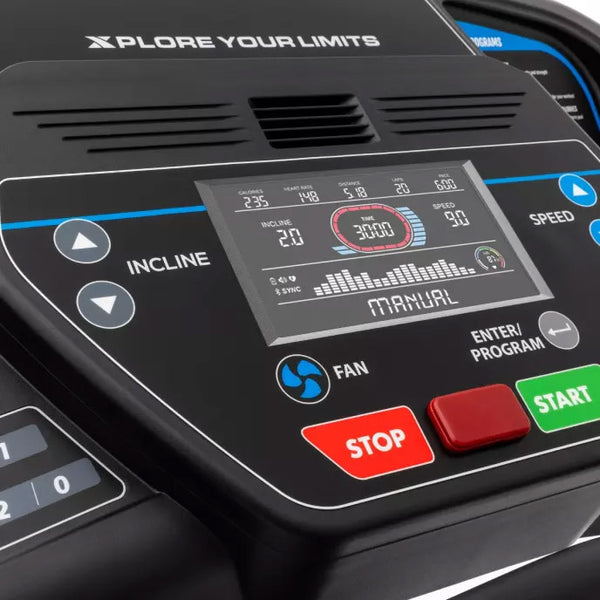 Xterra TR85 Folding Treadmill - Display