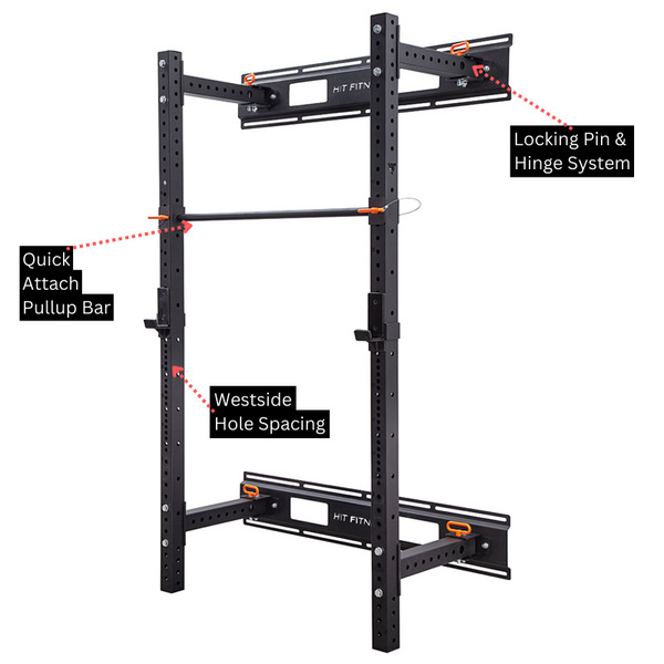 hit fitness folding squat rack