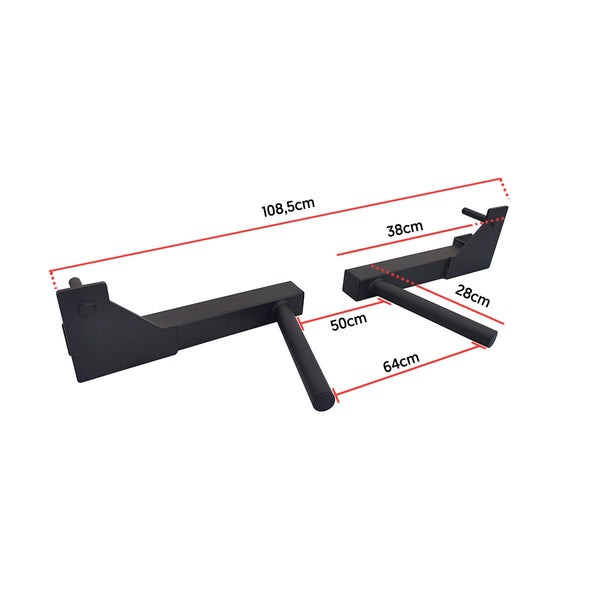 Hit Fitness F100 Pro Straight Dip Station Attachment - Dimensions