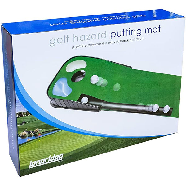 Longridge "Putt N Hazzard" Putting Mat (With Ball Return Tray)