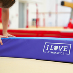 I Love Gymnastics Foldable Balance Beam | Purple & Blue
