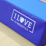 I Love Gymnastics Foldable Balance Beam | Purple & Blue