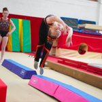 I Love Gymnastics Foldable Balance Beam | Blue & Pink