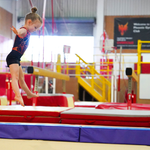 I Love Gymnastics Foldable Balance Beam | Purple & Blue