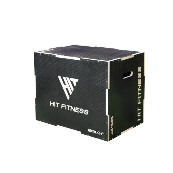 Hit Fitness 3 in 1 Wooden Plyometric Box | Black