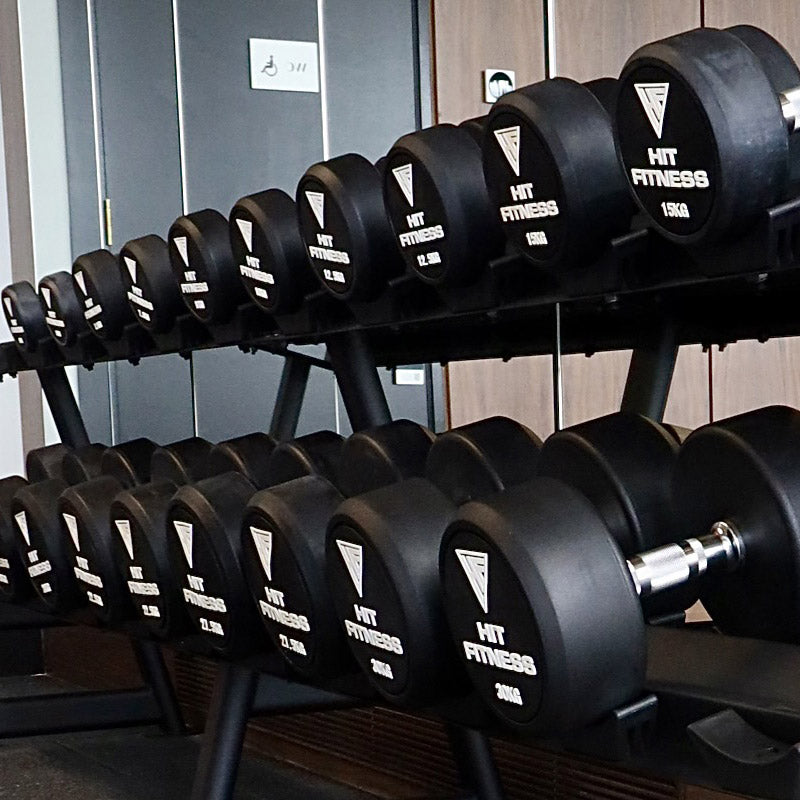 HIT FITNESS Round Rubber Dumbbells — — McSport Ireland