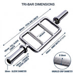 Hit Fitness Triceps Bar - Measurements