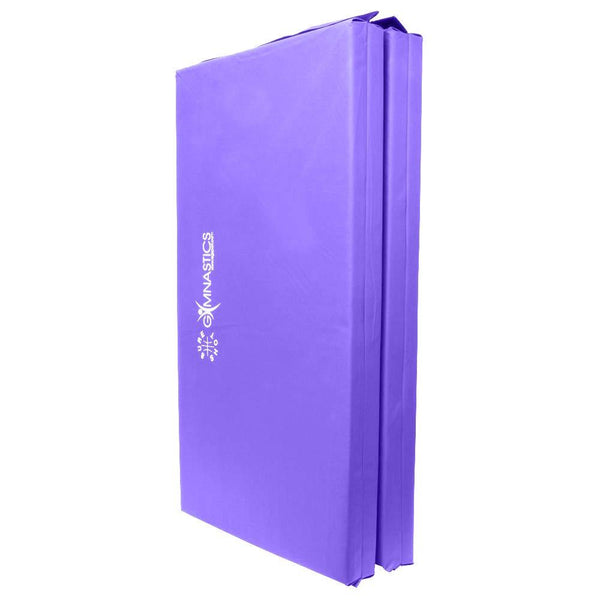 Sure Shot Foldable Gymnastics Mat (Purple) | Folded in vertical position