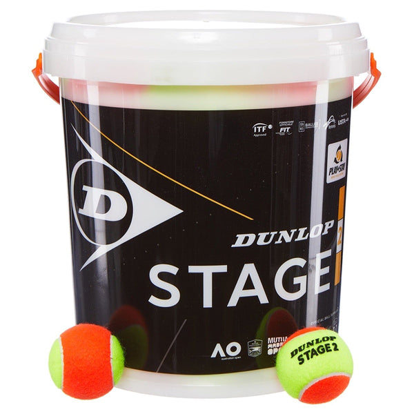 Dunlop Mini Orange Tennis Ball Bucket - 60 Balls Image McSport Ireland