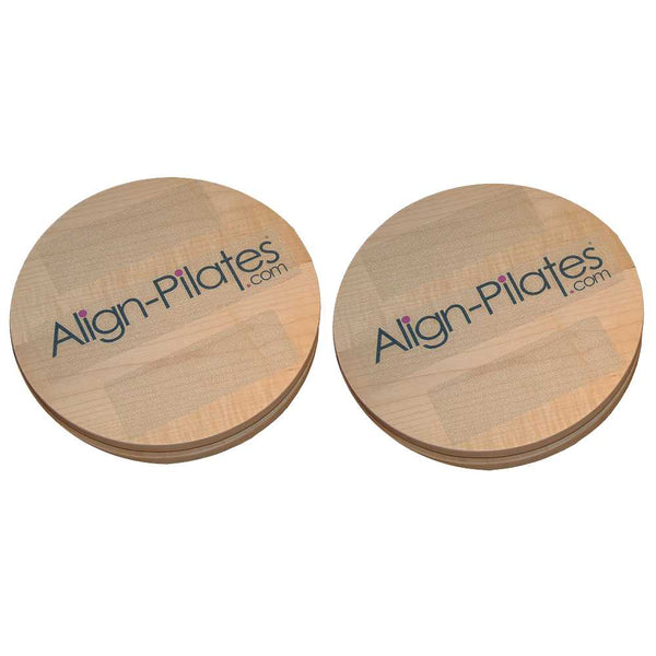 Align-Pilates Rotational Wood Disks 12" (Pair) Image McSport Ireland