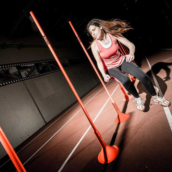 Woman Runs Slalom Around The Atreq Slalom Poles | McSport Ireland