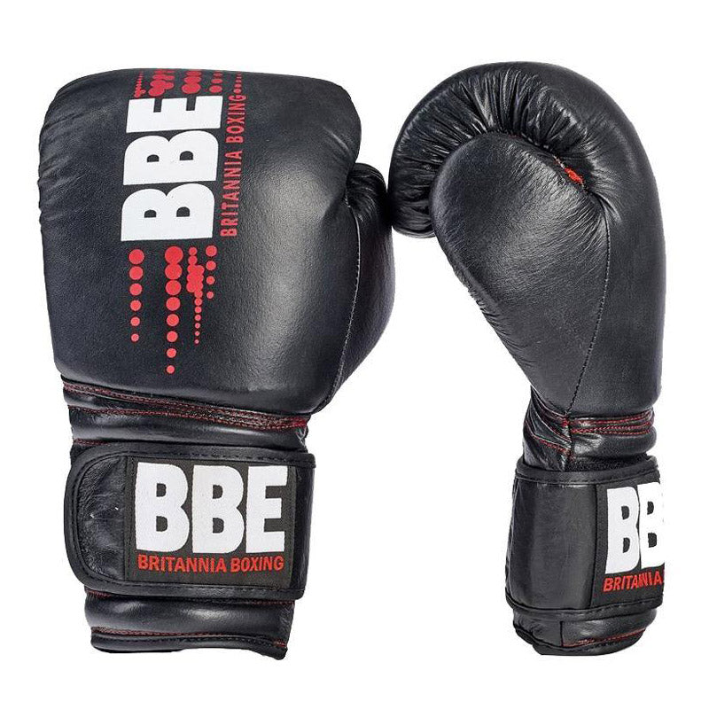 BBE Club Leather Sparring Bag Boxing Gloves McSport