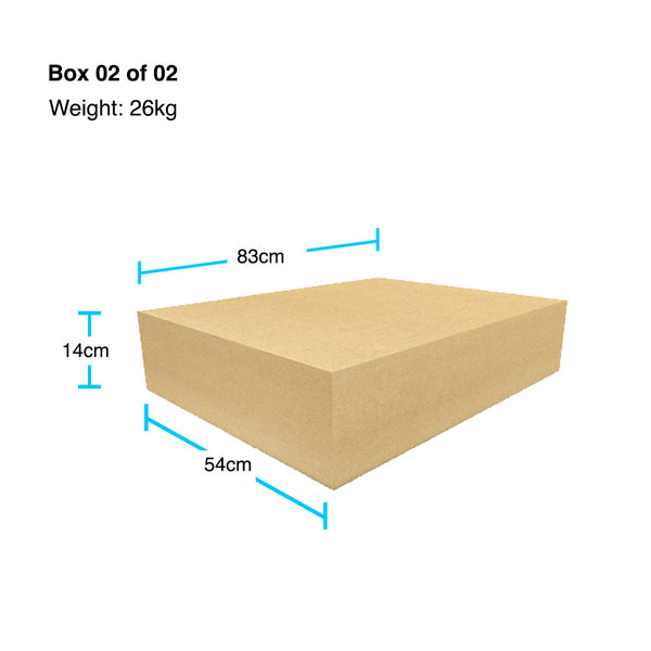 BCE 7ft Black Cat Deluxe Pool Table | Blue - Boxed Dimensions (02 of 02)